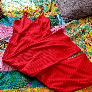 Forever 21 coral romper. / M